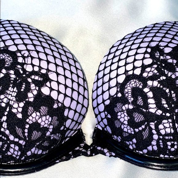 Victoria Secret Very Sexy Black Rose Bra 32B - Picture 4 of 9